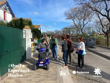 Foto de la visita al Barrio Obrero