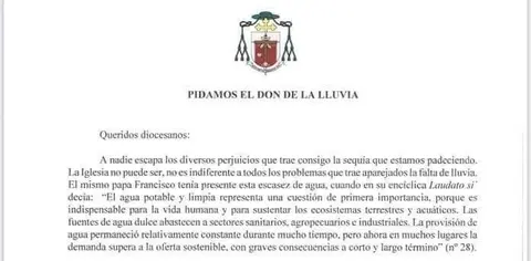 Encabezamiento de la carta obispal