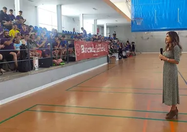 Acto de bienvenida en la UHU