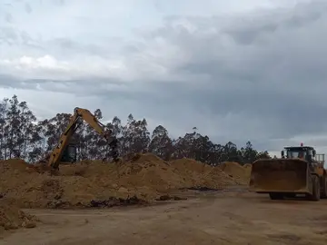 Parque exterior de biomasa Magnon Huelva