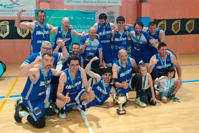 El Anystar CDH tras ganar la Liga.