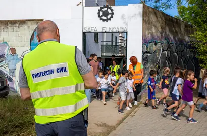 Salida de las instalaciones escolares