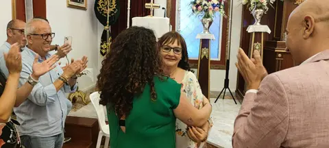 Momento de felicitaciones