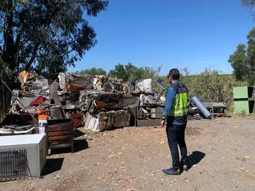 Zona de acumulación de residuos
