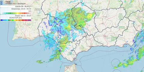 Mapa de tormentas