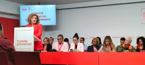 María Eugenia Limón, en el Comité Provincial