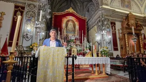 Santiago Padilla, anoche, tras el recuento