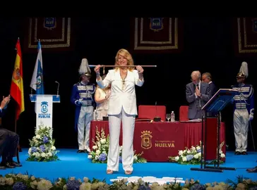 Pilar Miranda, tras su investidura como alcaldesa de Huelva
