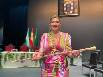Syra Senra, en la Investidura como alcaldesa de Valverde