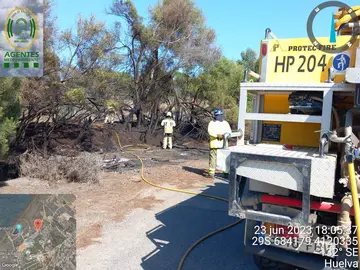 Efectivos en la zona