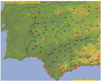 Huelva, convertida en un horno