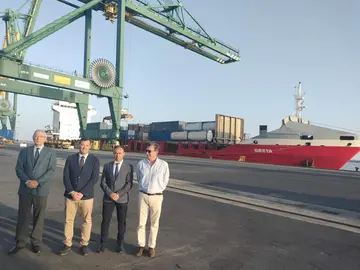 Acto de presentaci&oacute;n de la linea con Marruecos