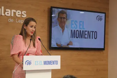 Bella Verano en el acto de inicio de campaña
