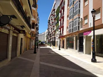 Cambio Farolas en zona de calle Gravina