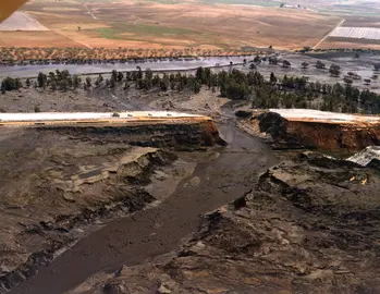 Balsa minera de Aznalcóllar reventada hace 25 años que llegó a las puertas de Doñana