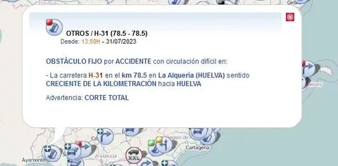 Anuncio de corte de Emergencias