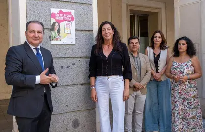 Loles López y David Toscano presentación campaña contra la violencia sexual