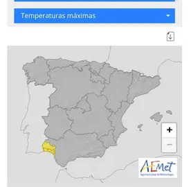 Mapa de avisos para mañana