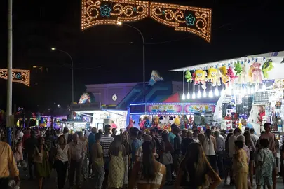 Ambiente en la feria de Mazagón