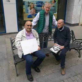 Plácido Llordén, derecha, junto a Antonio La O y Camacho Malo