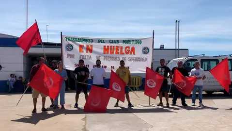Trabajadores en huelga