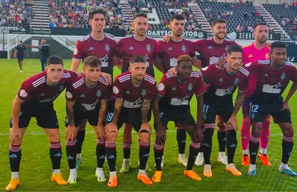 El once del Recreativo en Ceuta.