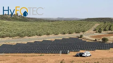 Planta fotovoltaica. Fuente HyFOTEC