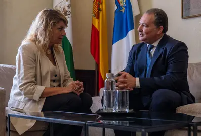 Miranda y Toscano, en la reunión de este martes