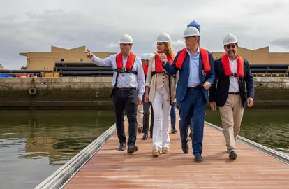 Visita Marina del Odiel  de esta ma&ntilde;ana