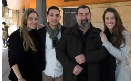 Fernández en una foto con la cantaora Argentina