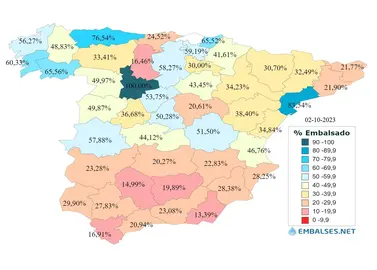 Mapa de situación de la reserva hídrica provincial