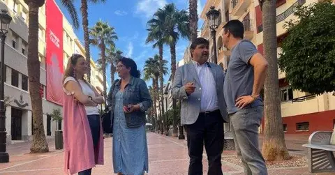 Gabriel Cruz, esta mañana en Huelva