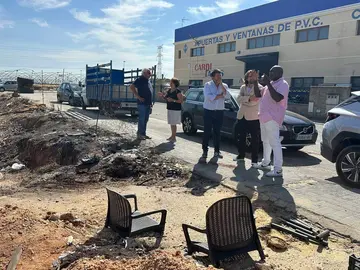 Visita del diputado a la zona