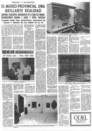 El Museo, en la prensa de la &eacute;poca, diario Odiel