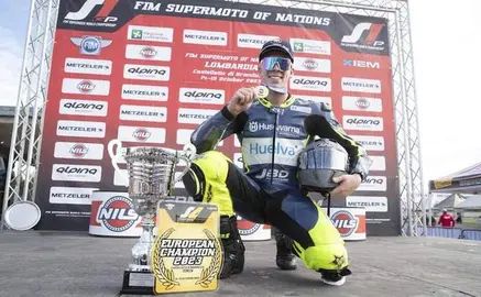 Paquito Gómez tras ganar el Europeo.
