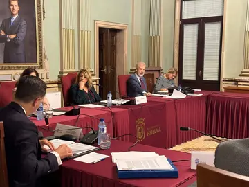 Foto del pleno celebrado hoy en el Ayuntamiento