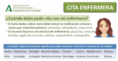 Captura de pantalla de la campaña de la Delegación de Salud de Huelva