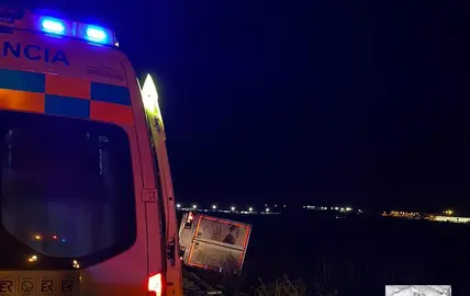 El DCCU m&oacute;vil en el lugar del accidente