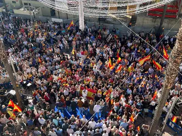 Vista de la concentraci&oacute;n desde el Ayuntamiento