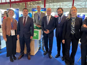 231119. Imagen del stand de Caja Rural del Sur en la última cita de Extenda, ahora TRADE