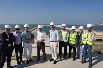 Visita a la desaladora de Naqa'a