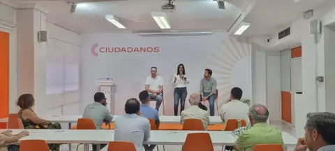 María Jesús Palacios en un encuentro en Ciudadanos