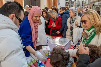 Reparto de cartuchos de fresas