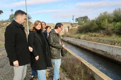González, ante el canal de San Silvestre