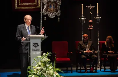 El ex alcalde Pedro Rodr&iacute;guez, en el preg&oacute;n de San Sebasti&aacute;n