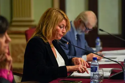 Pilar Miranda, en el pleno