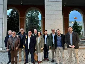 Representantes de las organizaciones agrarias, en el MITECO