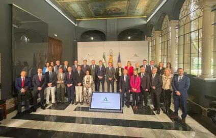 Foto de familia del la presentación del Plan de infraestructuras judiciales
