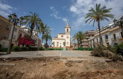 Plaza de San Pedro en obras