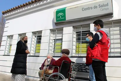 Pacientes en un centro de salud